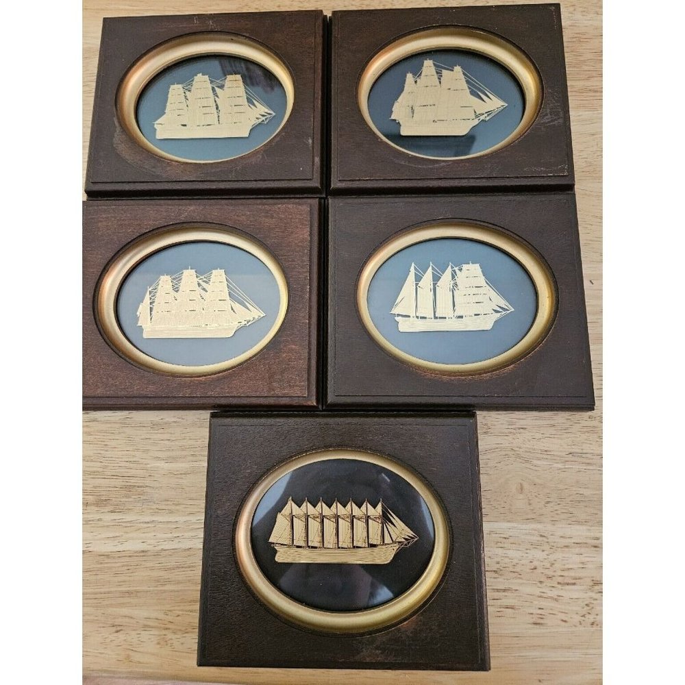 24K Gold Franklin Mint The Golden Age of American Sail National Maritime Society